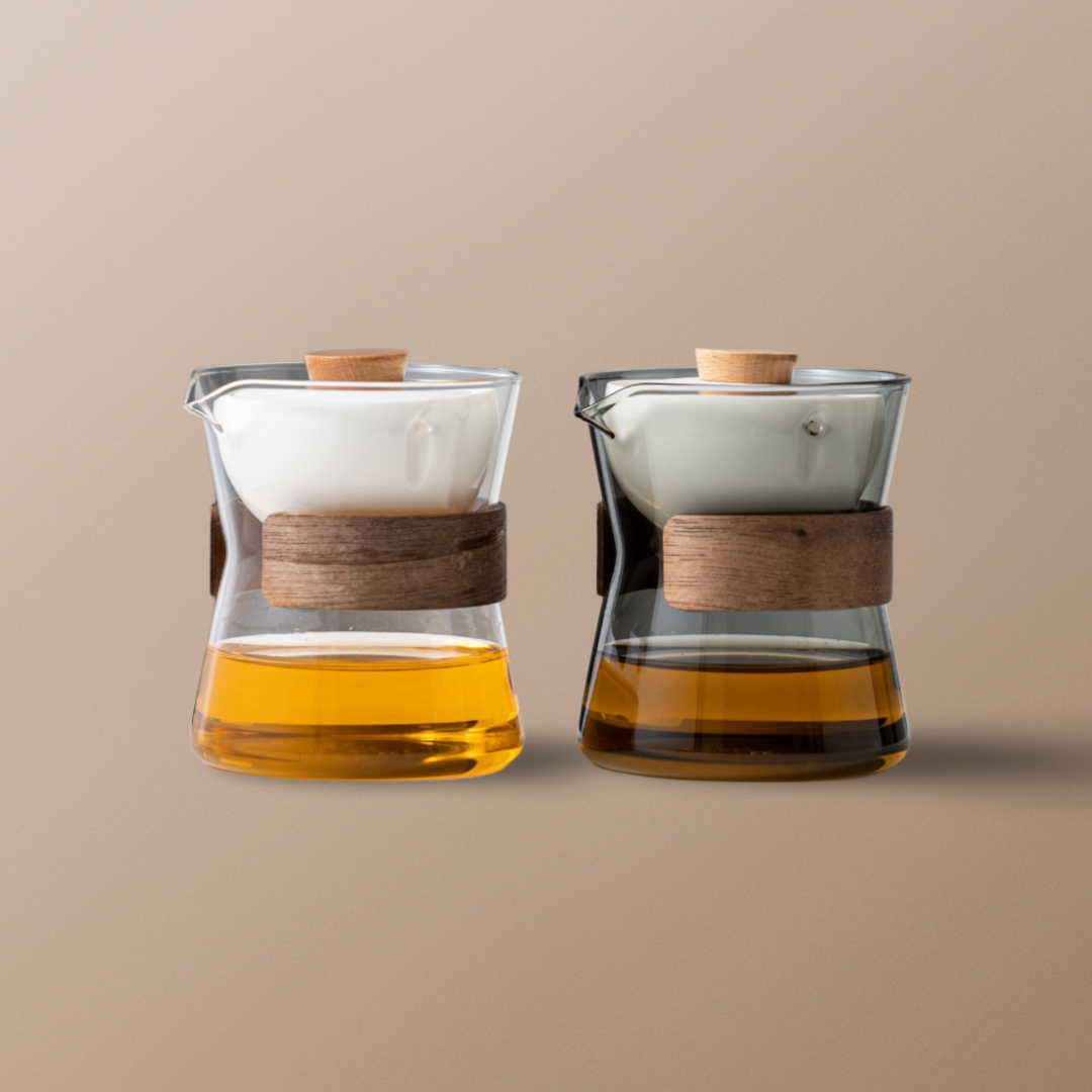 Summer SALE“Vortex” - Heat-Resistant Glass Teapot with Rotating Strainer