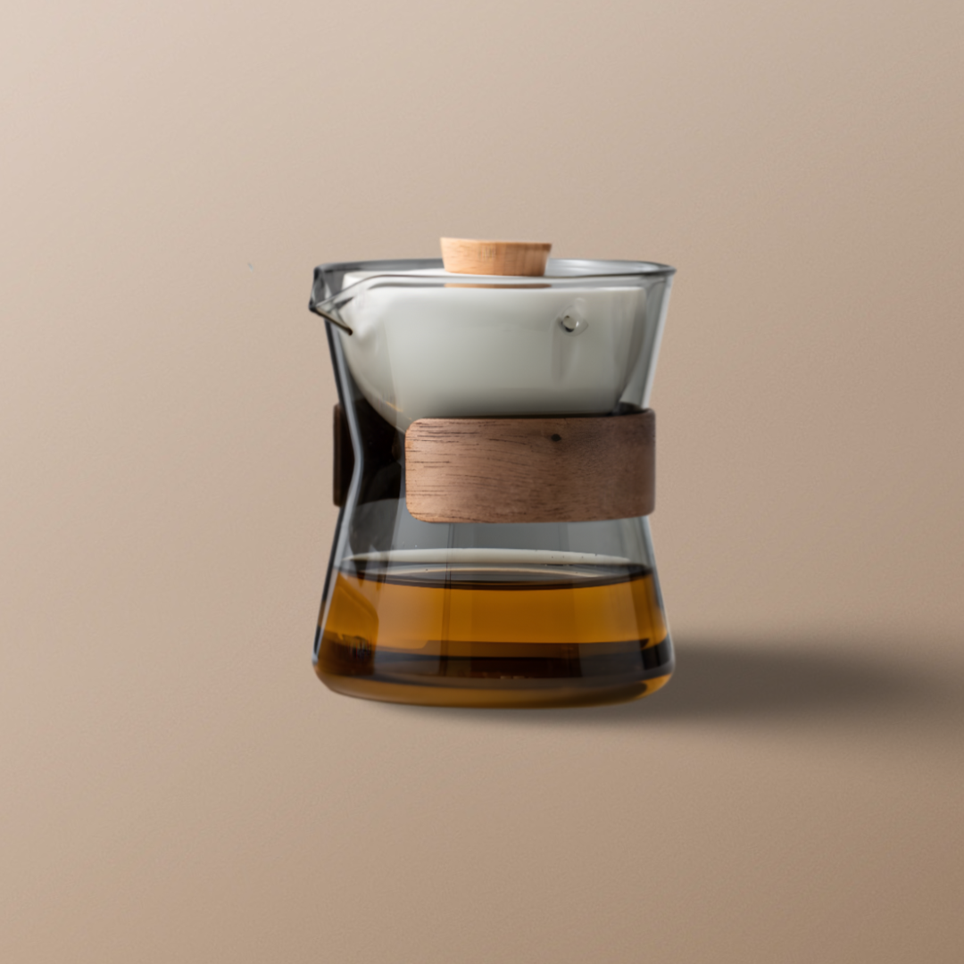 Summer SALE“Vortex” - Heat-Resistant Glass Teapot with Rotating Strainer