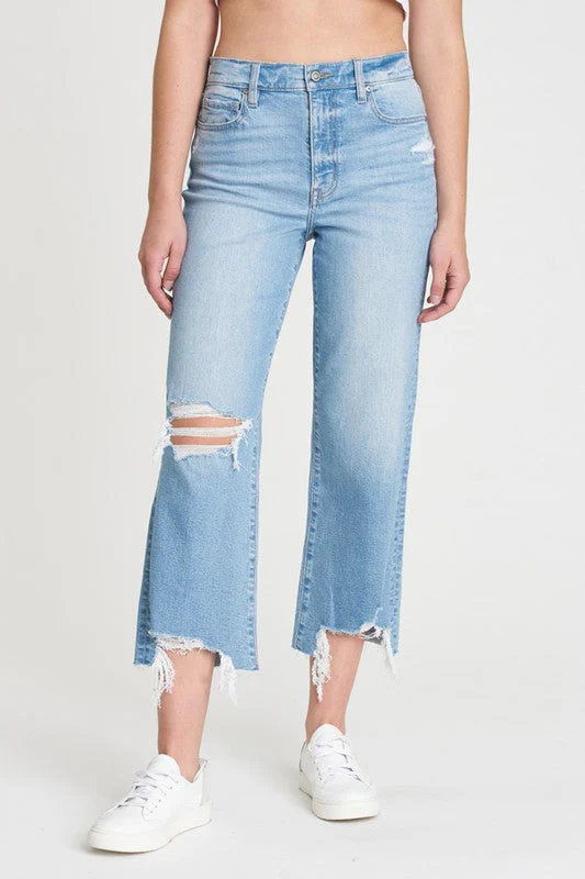 Dawn High Rise Wide Crop Jean - Disco