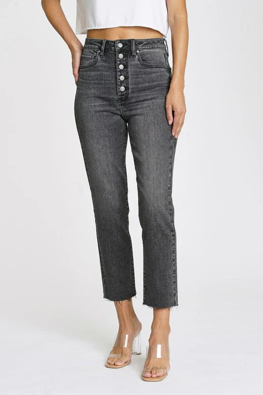 Ally Ultra High Rise Crop - Gray Area