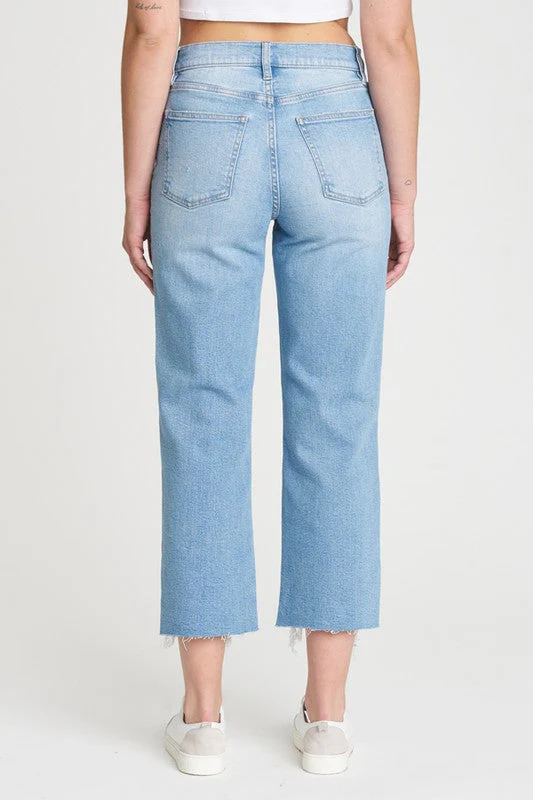 Dawn High Rise Wide Crop Jean - Disco