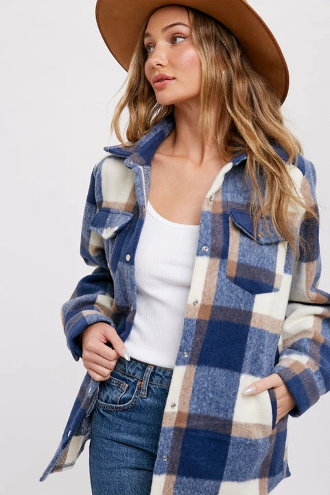 Brea Flannel - Cornflower