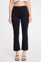 Emery High Rise Kick Flare - Tar Black