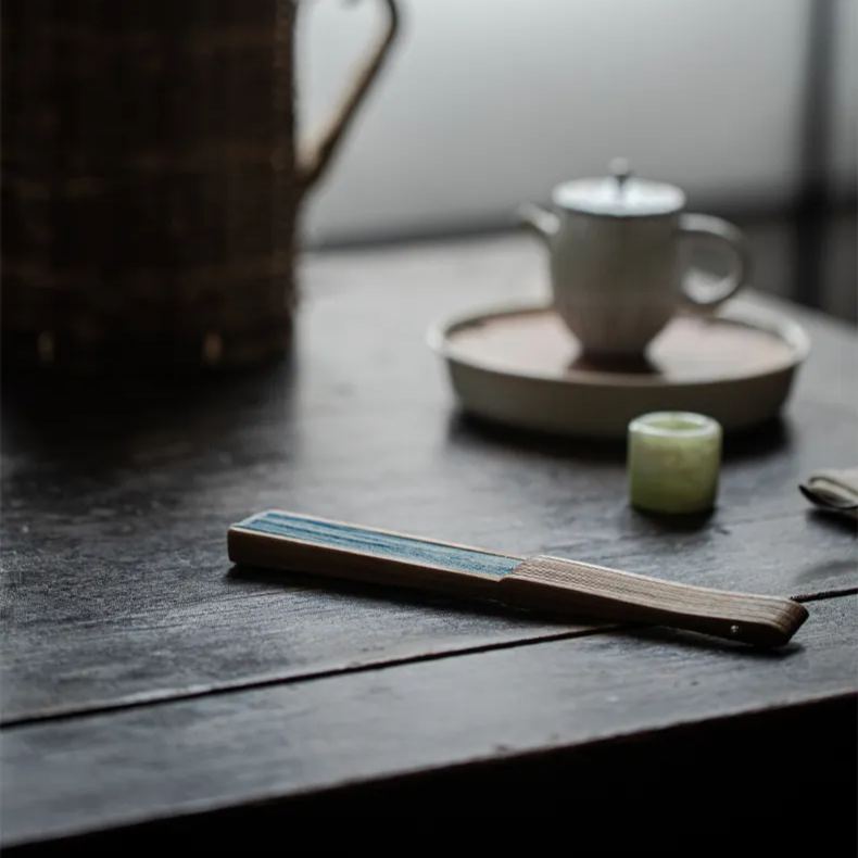 Summer SALE“Deep Ocean” - Antique Style Handmade Folding Fan